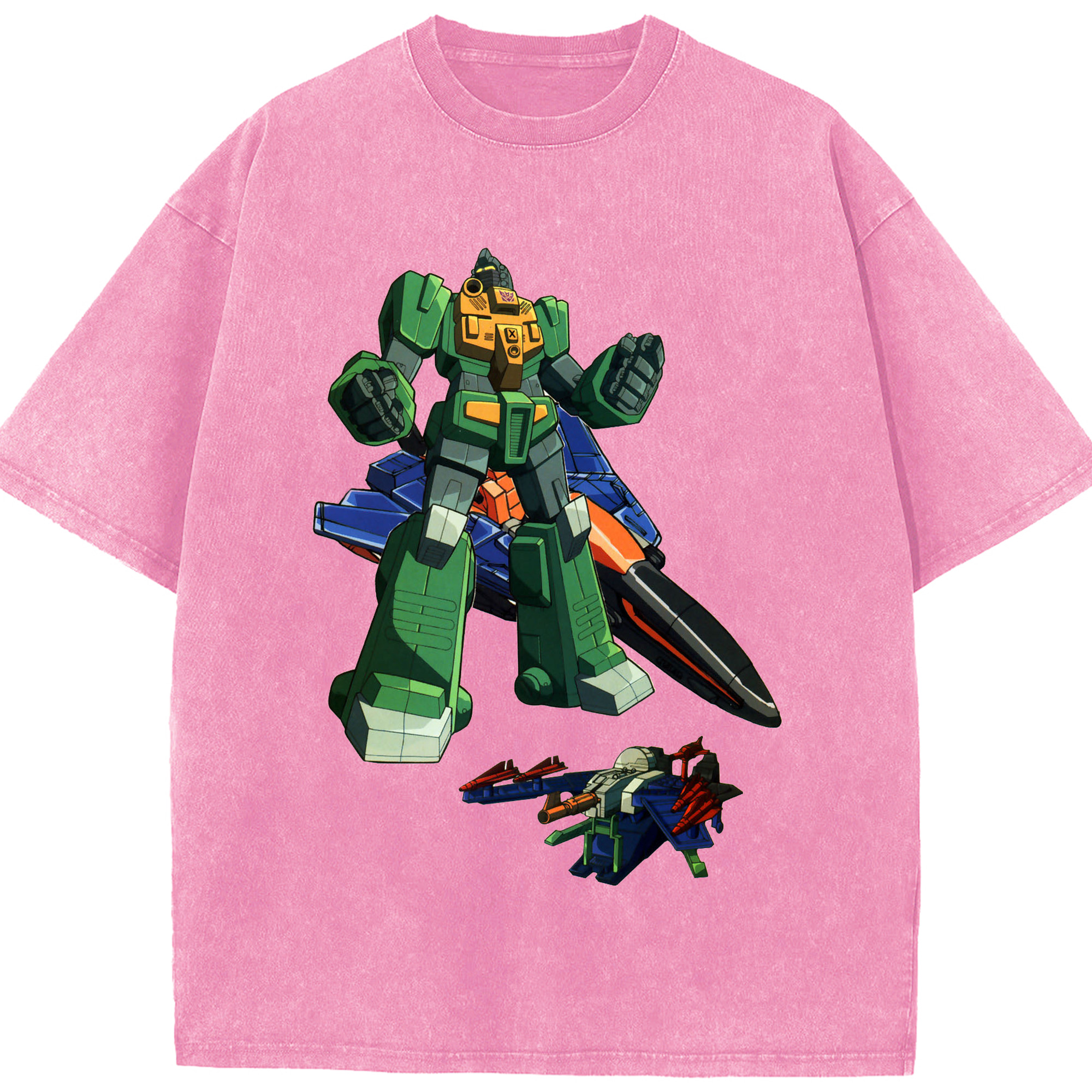 （画像用）  綿100% ヴィンテージ風 半袖Tシャツ（フロントプリント）